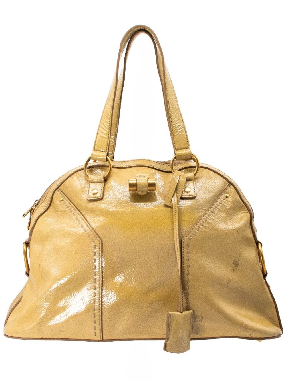 YSL Saint Laurent Muse Large Patent Satchel